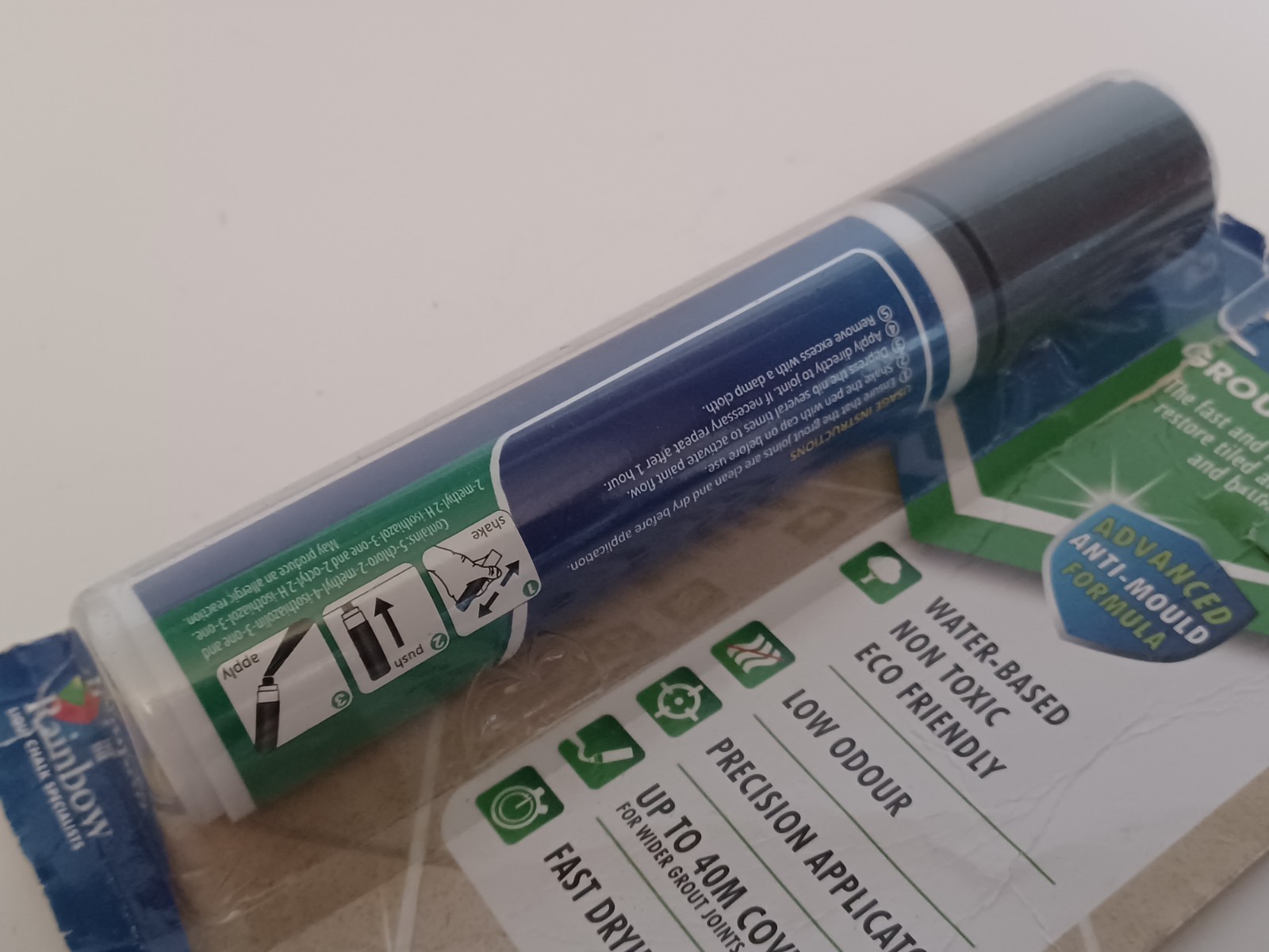 The Rainbow 15MM Grout Pen, Grout Restorer, Dark Gey