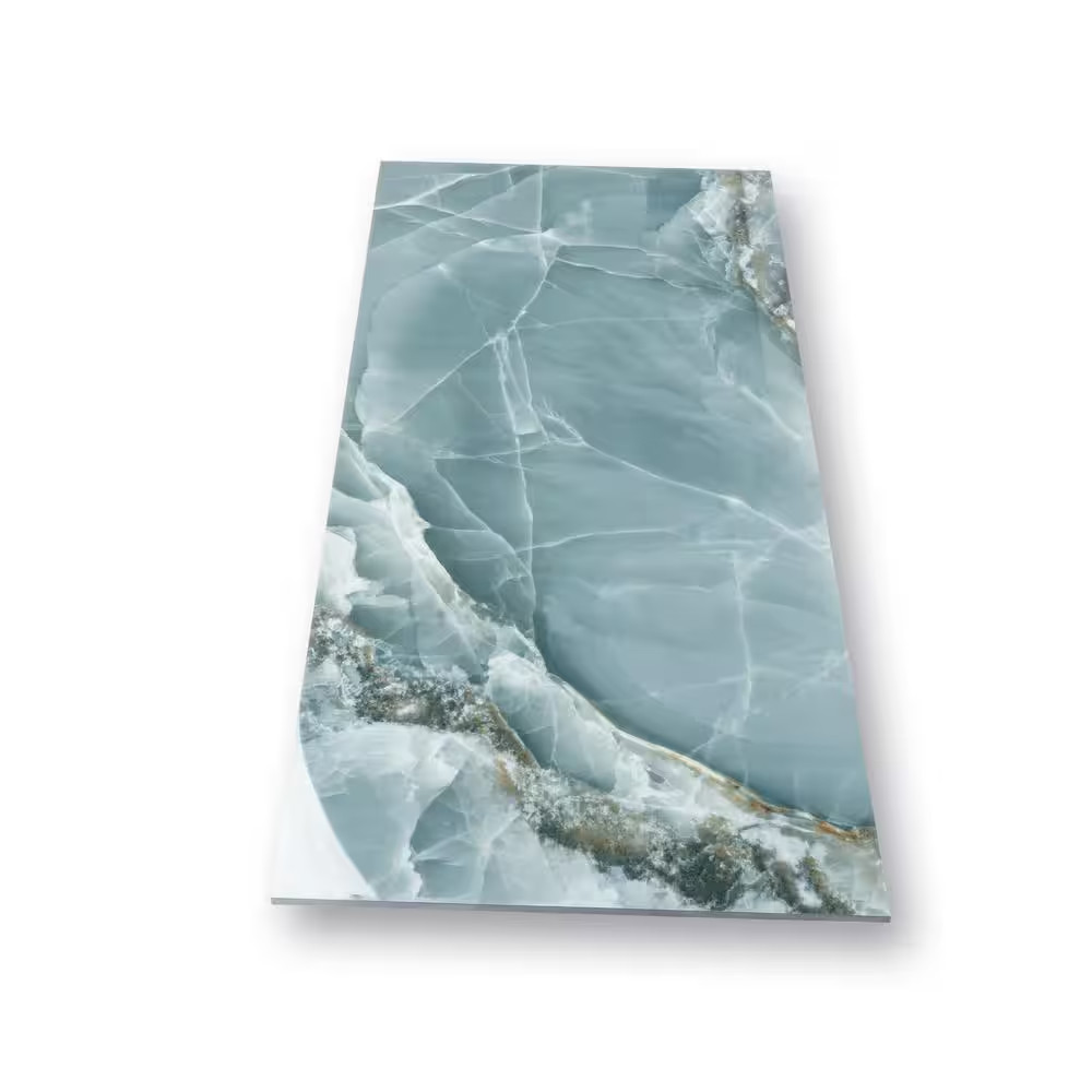 Splendor Onyx Green 24 In. X 48 In. Porcelain Rectangular Wall and Floor Tile (1