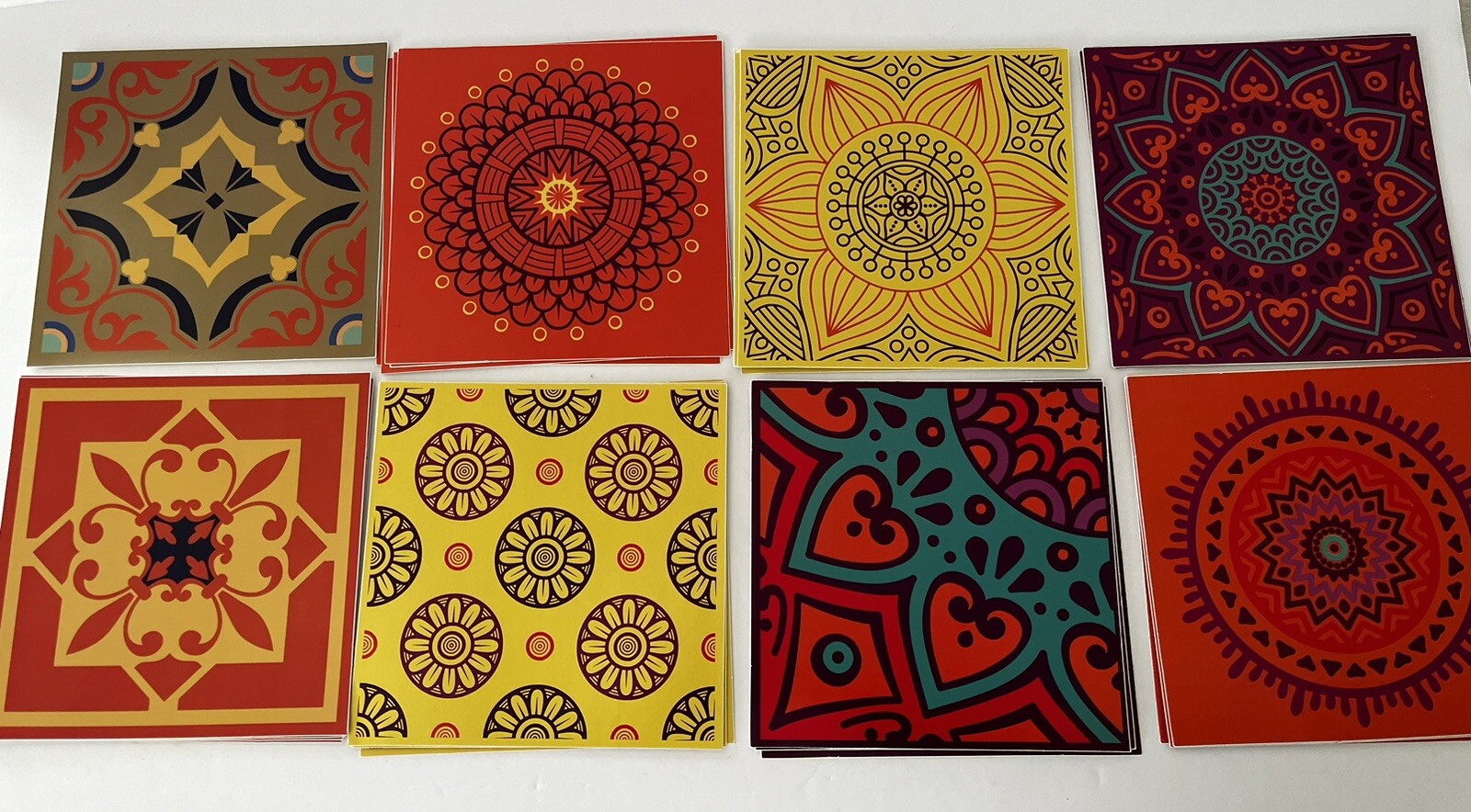 Walplus Mara Colorful Mix Mediterranean Wall Tile 6”Stickers – 75 Pieces Asst.