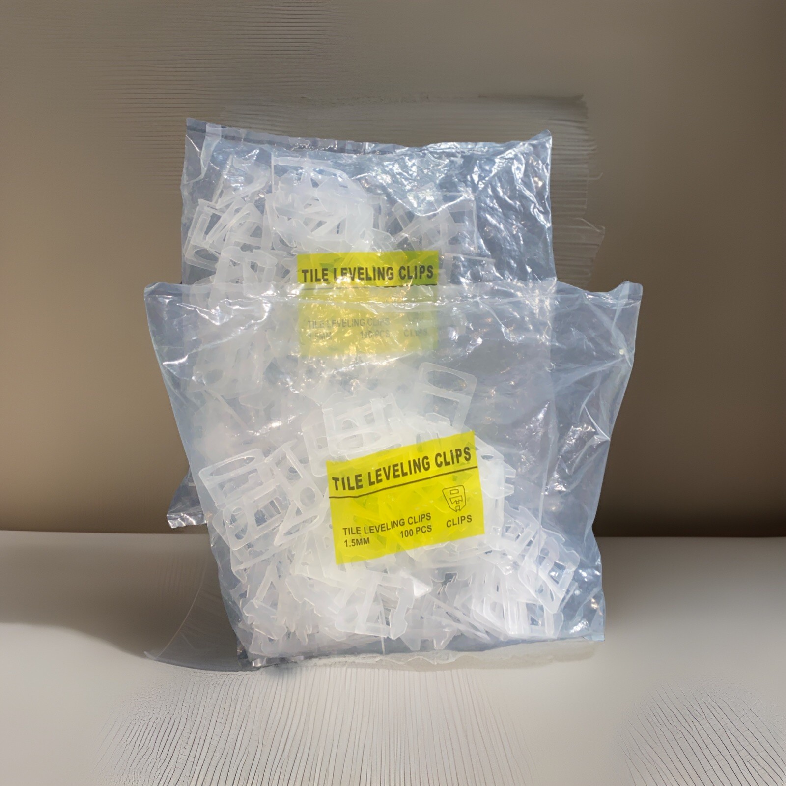 Tile Leveling Clips 1.5 mm – 100 Pieces, Universal, brand new in bag lot~2