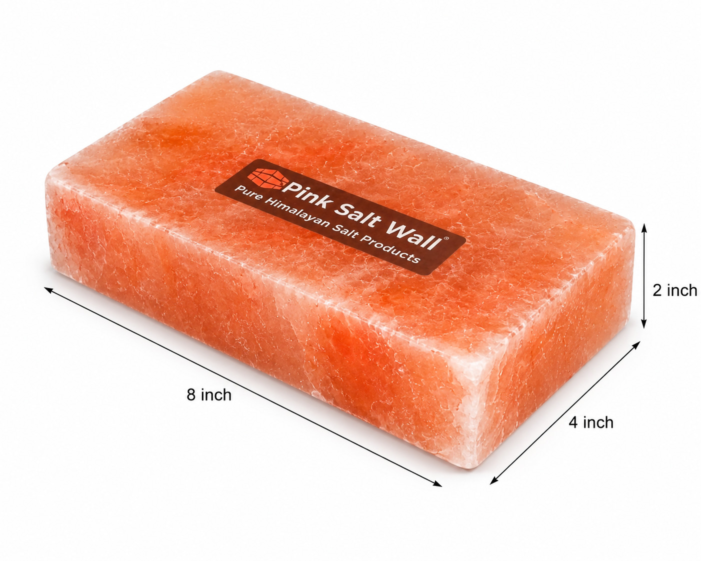 Himalayan Pink Salt Bricks 8x4x2 Pack of 6 Salt Blocks for Sauna Spa Walls Decor