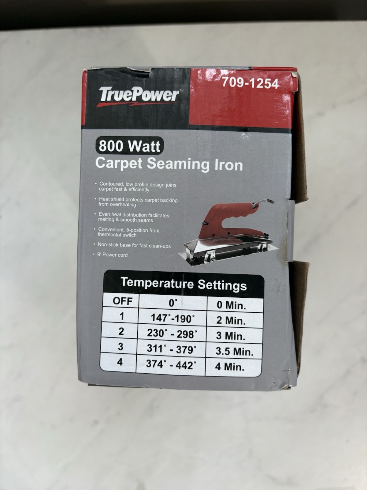 USED TruePower 709-1254 10-Inch Carpet Seaming Iron 800-watt