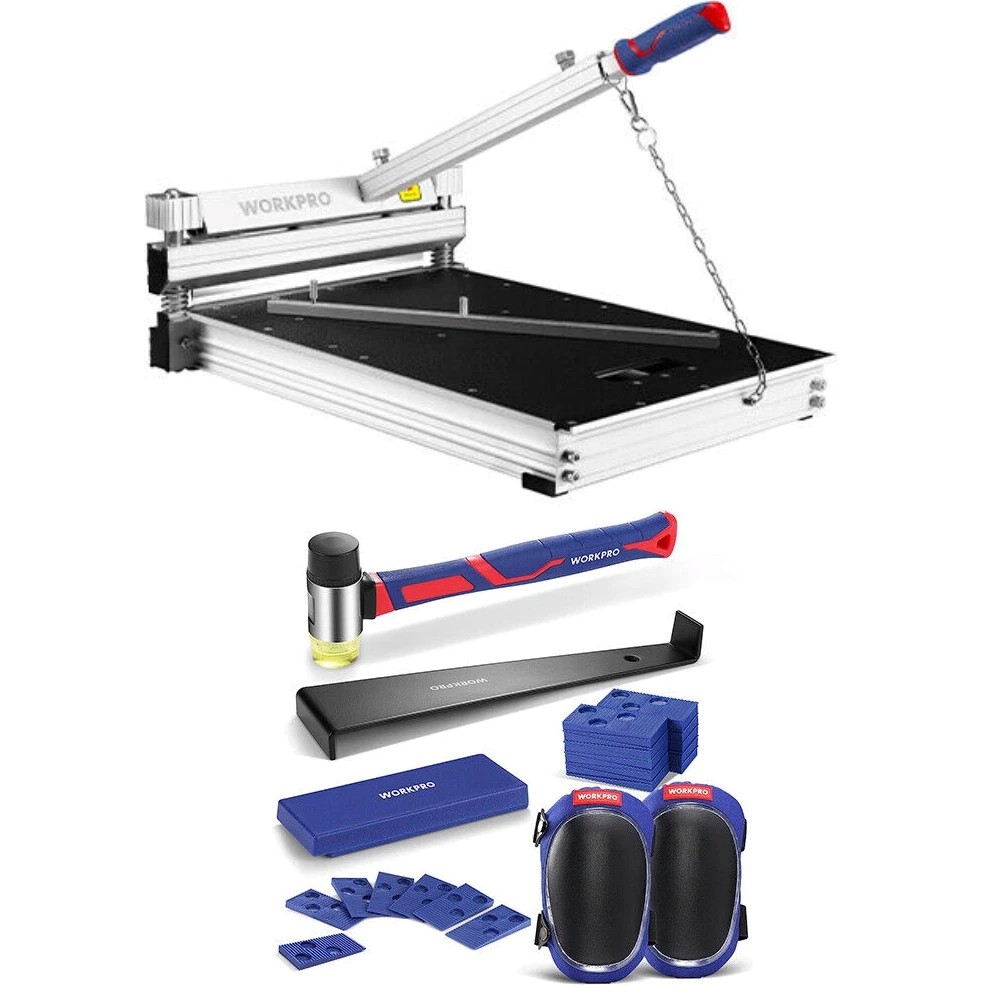 WORKPRO 13″ Flooring Cutter with Flooring Installation Tool Kit Multi-layer USA
