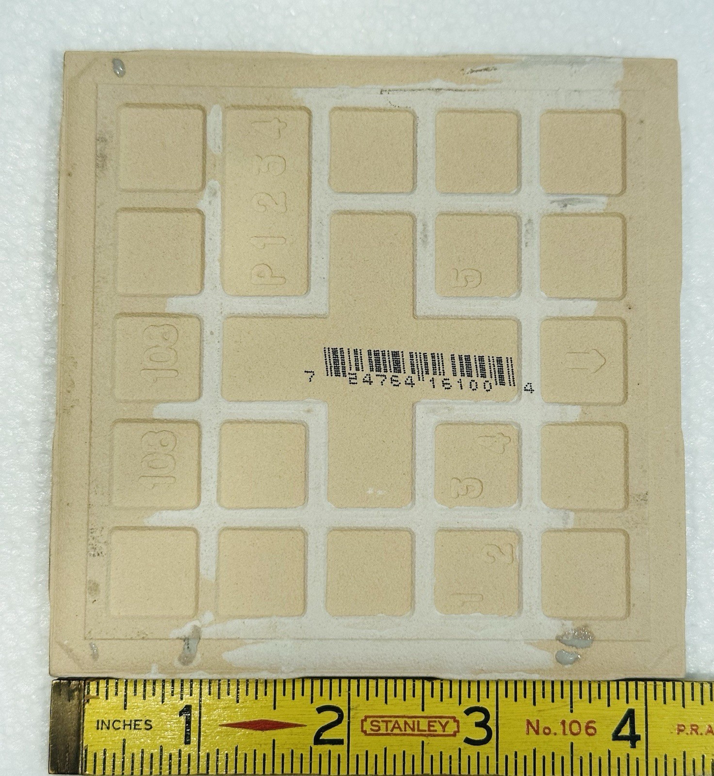 1 pc. Tender Gray: 4-1/4″ Glossy Ceramic Tile by United States Tile Co. #U-761