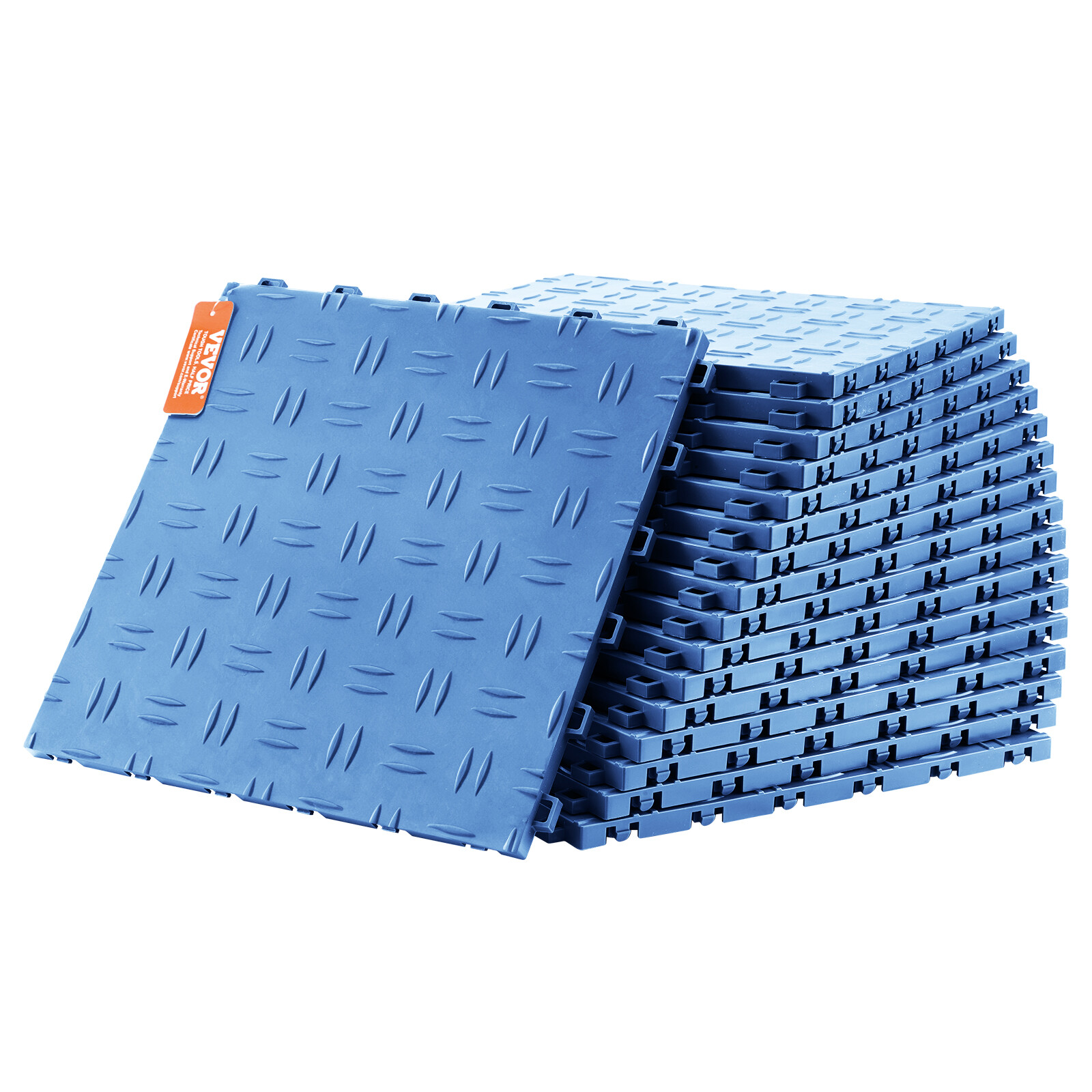 VEVOR Garage Tiles Interlocking 12×12 in 25 Pack Garage Flooring Tiles Blue