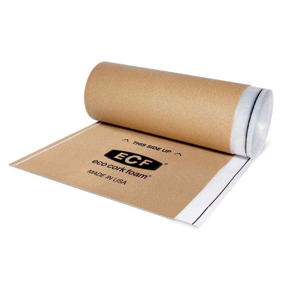 Underlayment-Vinyl Plank Waterproof Mold/Mildew Resistant 300 SqFt Eco Cork Foam
