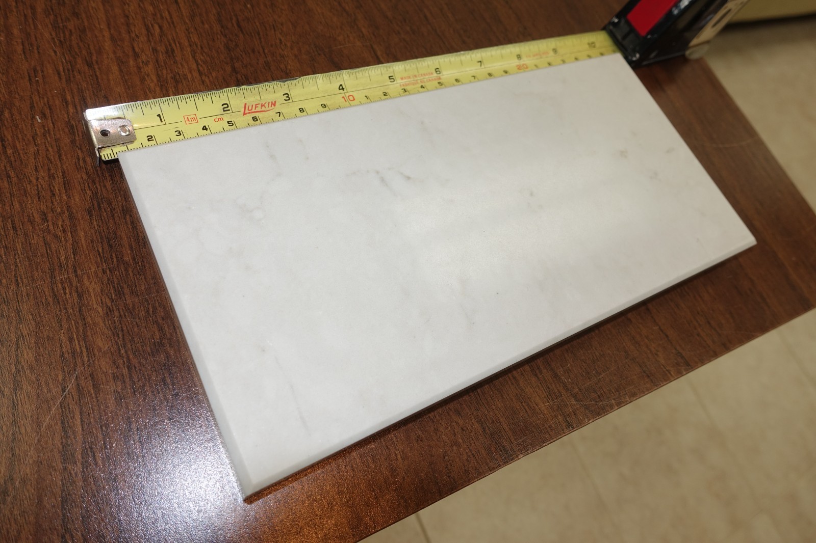 Gray 10″x5″x3/4″ Polish MARBLE TILE Backsplash Wall SAMPLE Bath Kitchen COASTERS