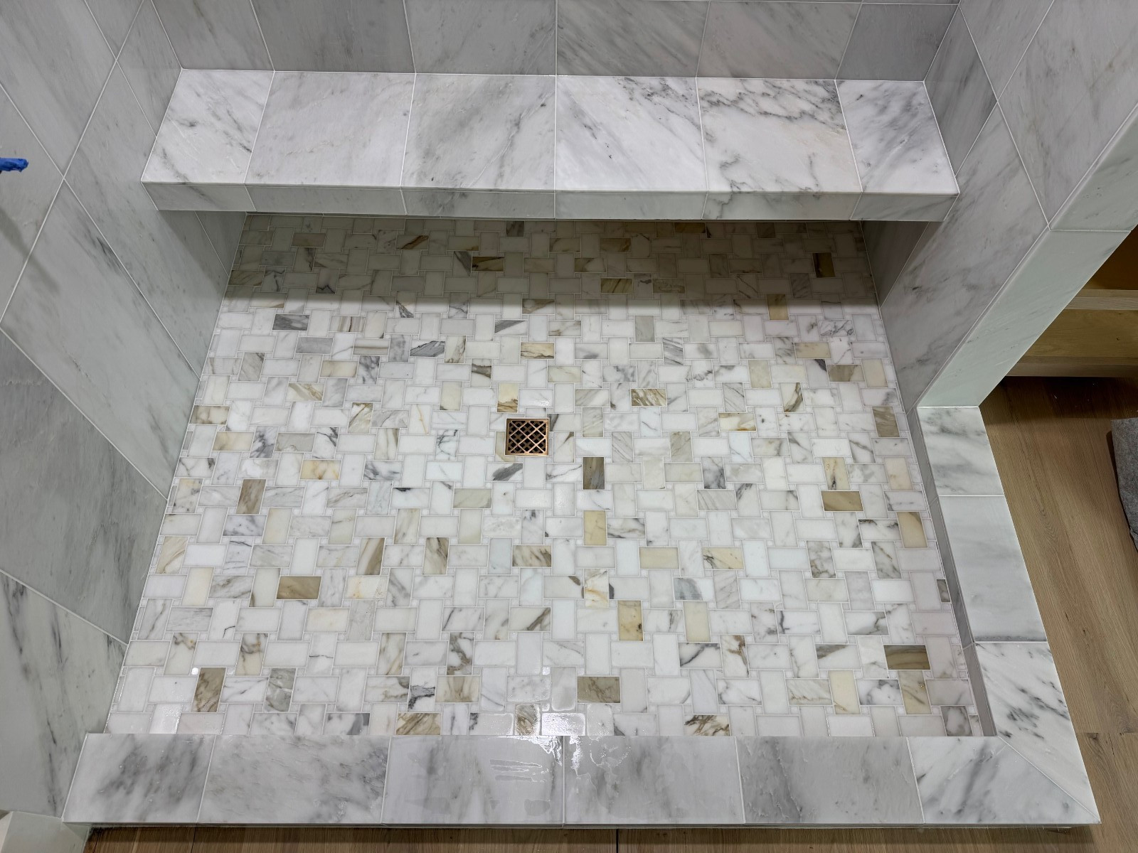 WALK-IN SHOWER 4 Brackets | Floating Shower Bench KERDI-BOARD 2in | Length 60in