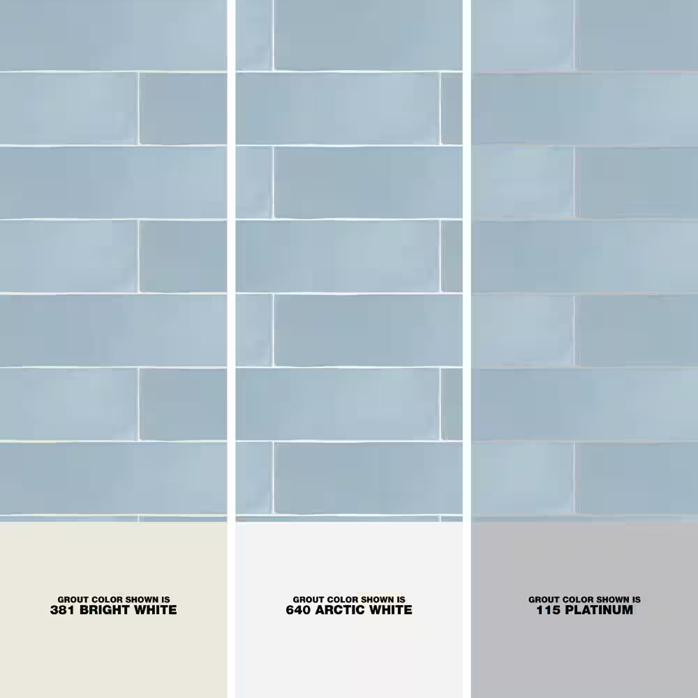 Strait Blue 3 In. X 12 In. 8 Mm Matte Ceramic Subway Wall Tile (22-Piece 5.38 Sq
