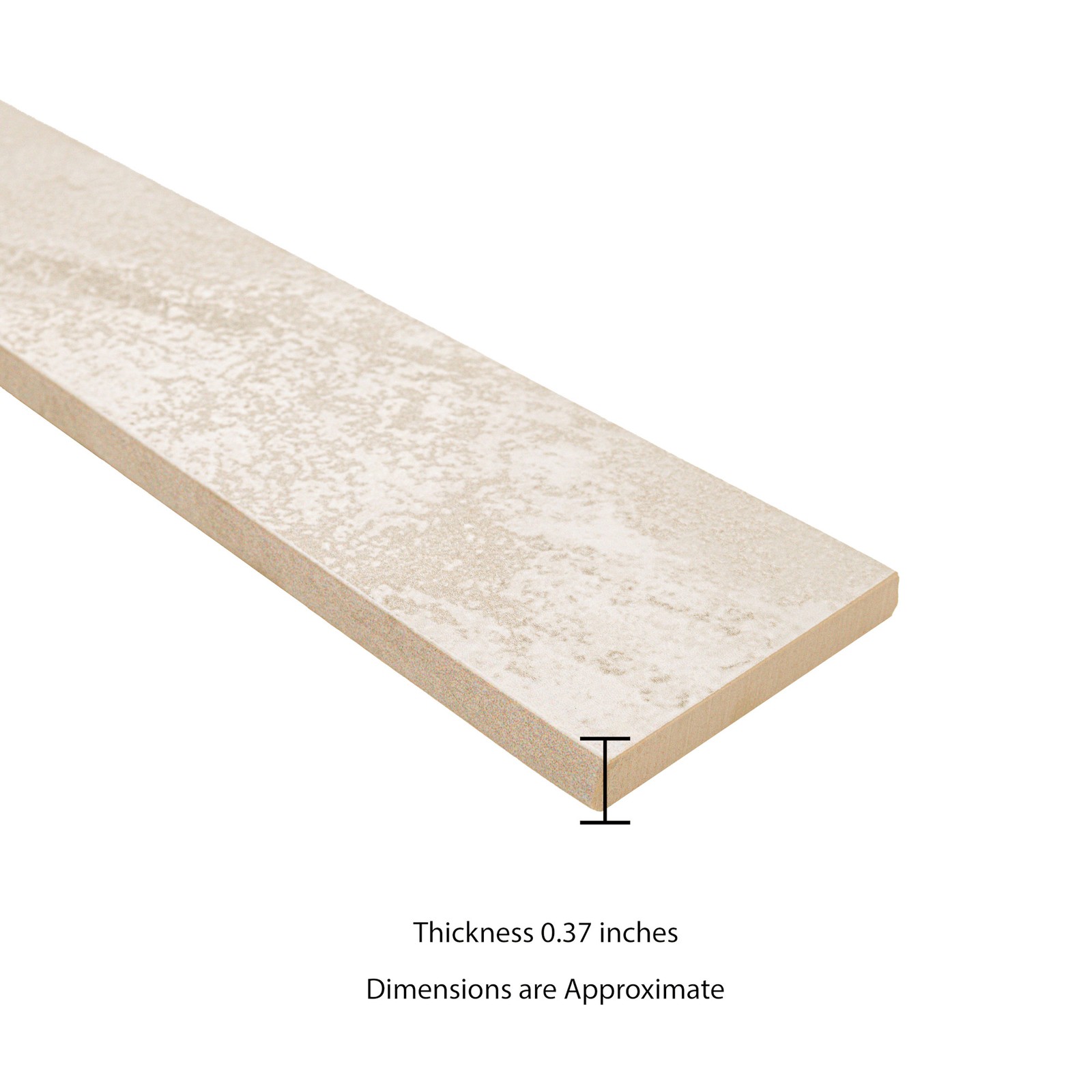 Ackland AKNPTNOR3X24BN-CA Norrin Cinder 3 in. x 24 in. Quartzite – Off White