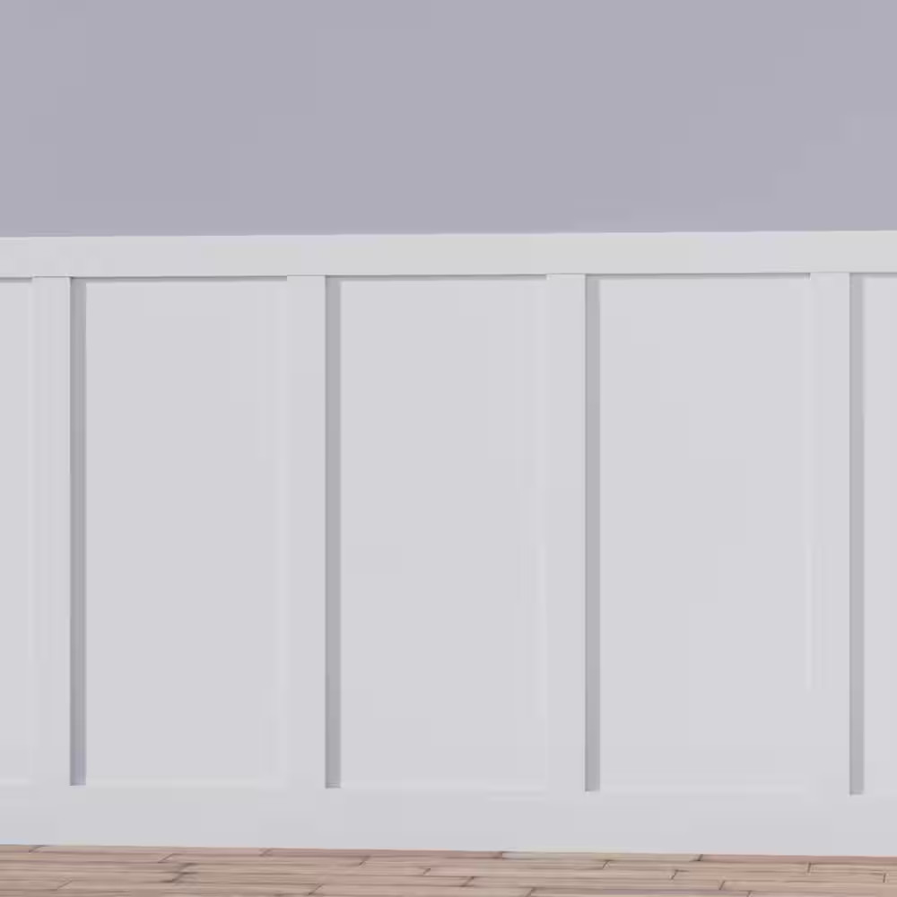 56 In. X 5/8 In. X 96 In. Expanded Cellular PVC Classic Shaker Moulding Kit (For