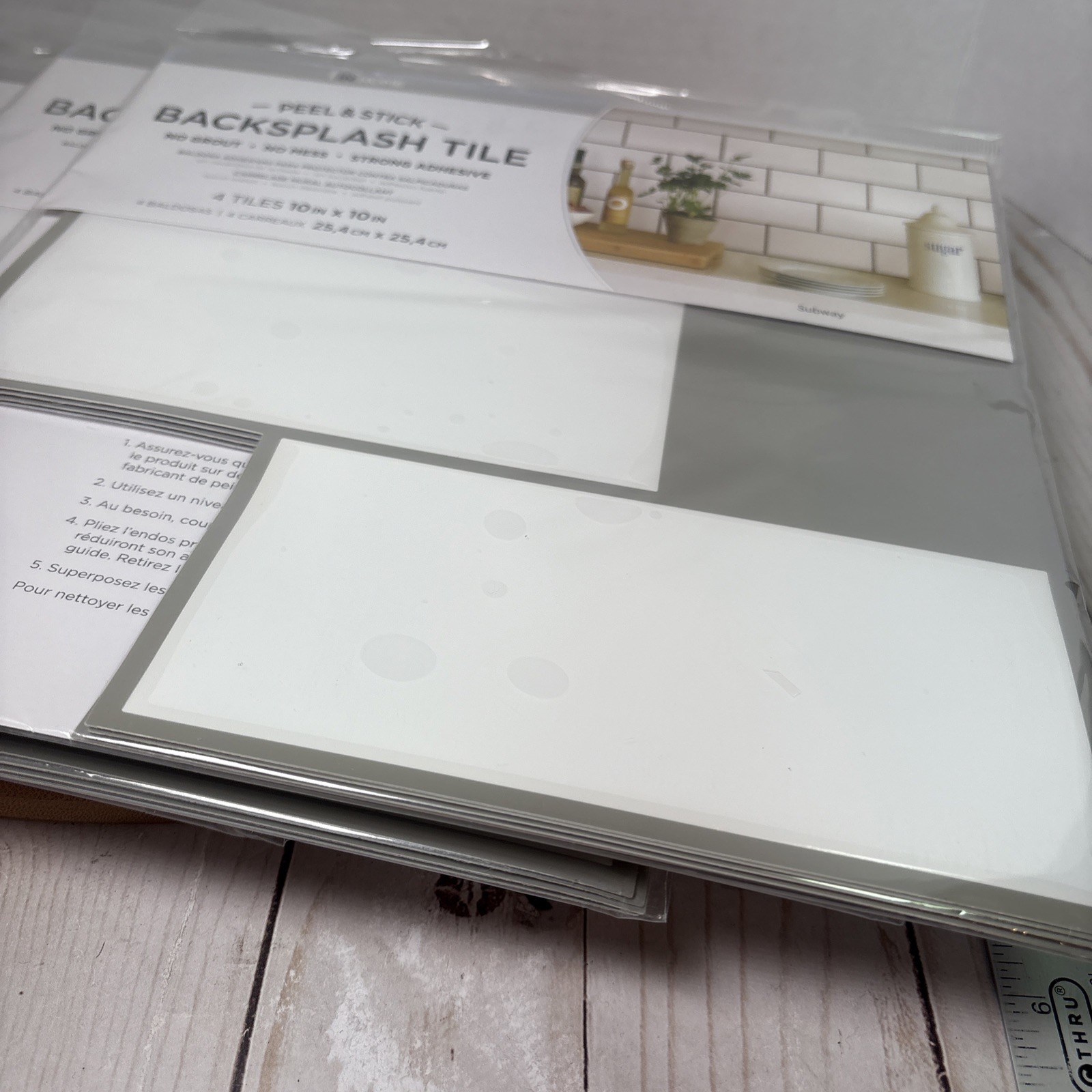 In Home Peel and Stick Backsplash Subway NH2363 Lot of 5