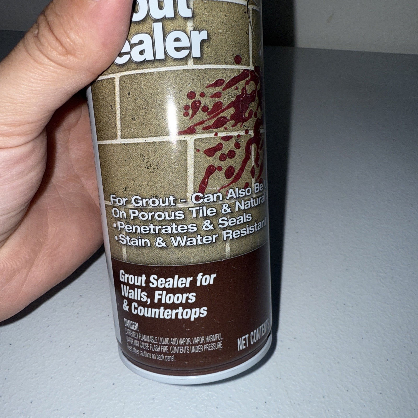 2 Pack 511 Spray-On Grout Sealer Water & Stain Protection Tile Shower