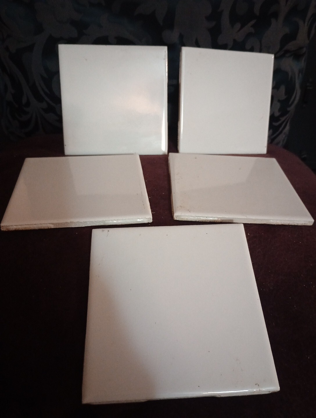 5 Wall Tile US Ceramic USA 724764 1066002 Gloss 4-1/4″ Square Snow White Vintage