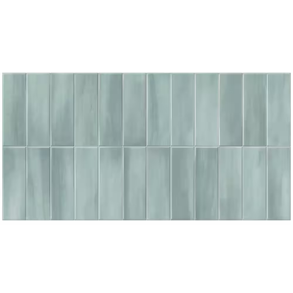 Spanish Allure Porcelain 12 In. X 24 In. X 9Mm Wall Tile Case – Sage (5 PCS, 10.