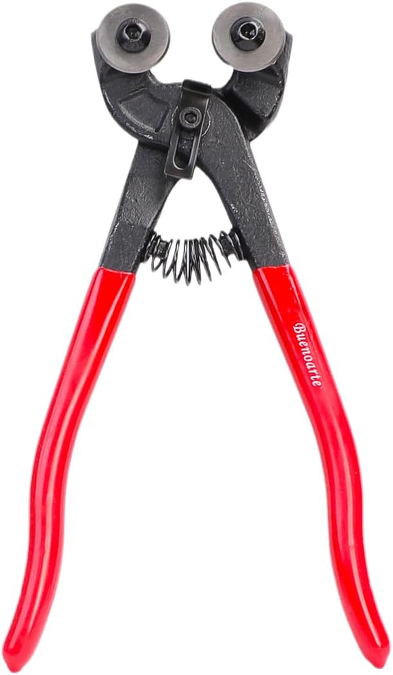 Glass Tile Nippers 8-Inch Heavy Duty Mosaic & Ceramic Cutter with Soft-Grip Hand