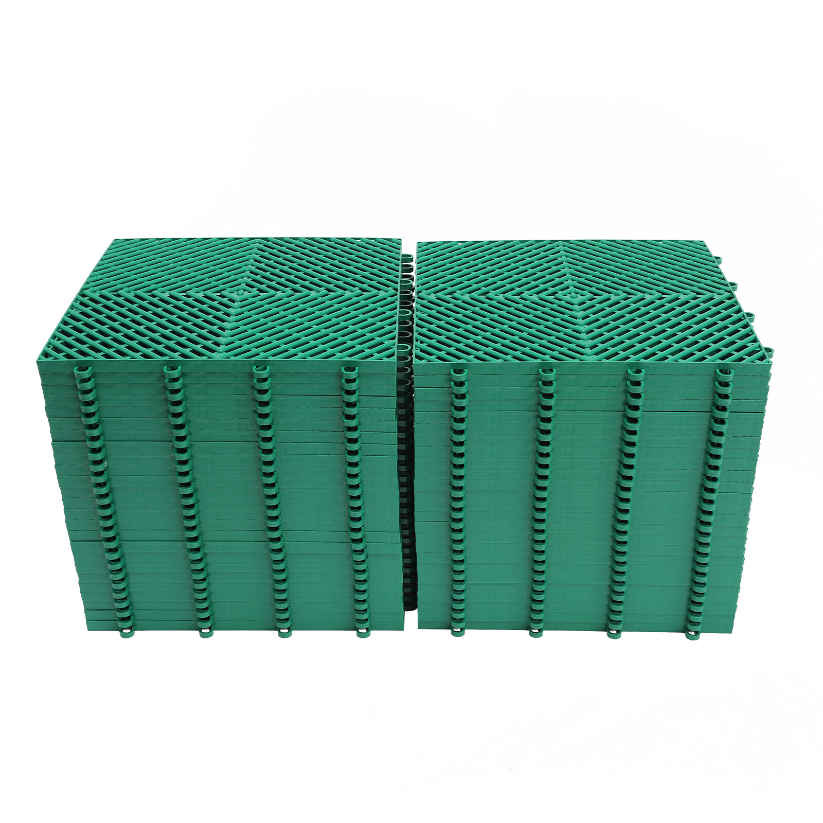 New Interlocking Garage Floor Tiles 50 PCS Deck 12″x12″ Snow Water Drainage
