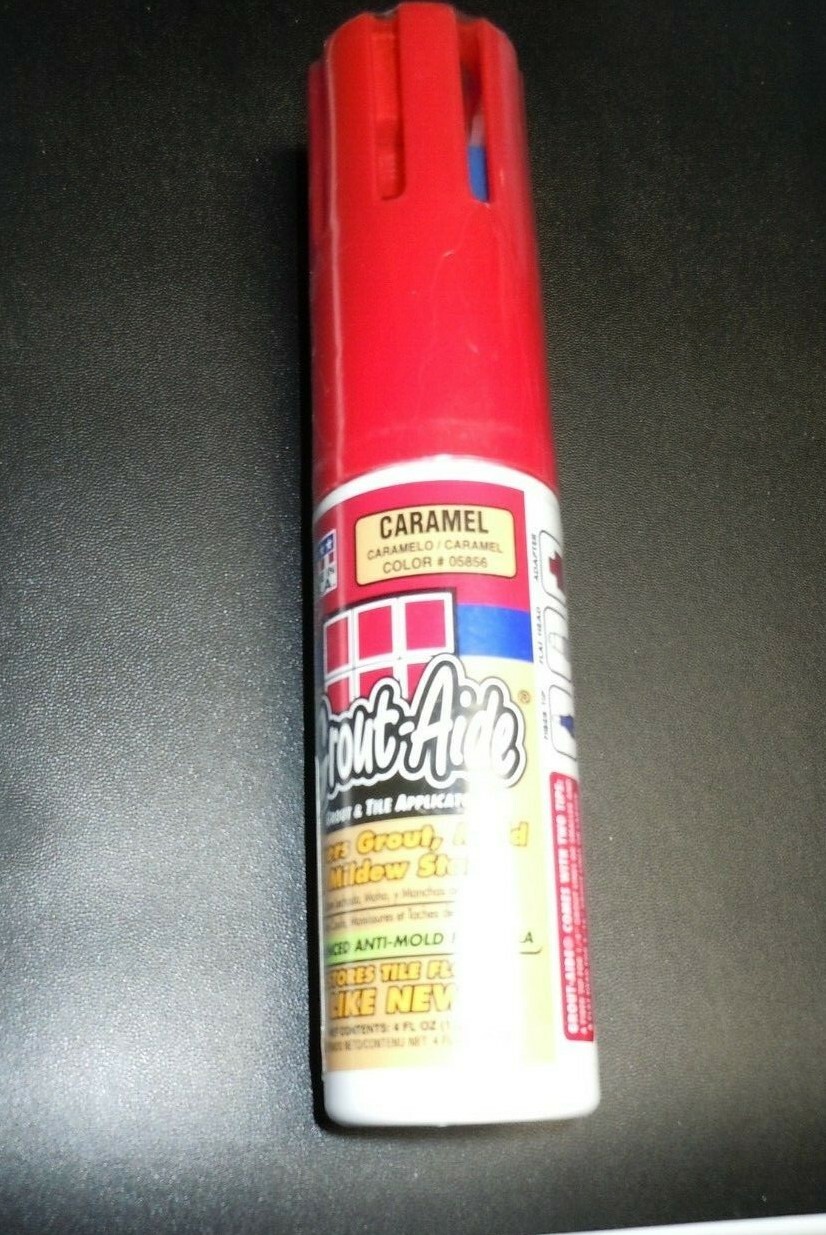 Caramel GROUT-AIDE SINGLE 4 OZ FIBER (2) TIP CONTRACTOR BOTTLE- USA