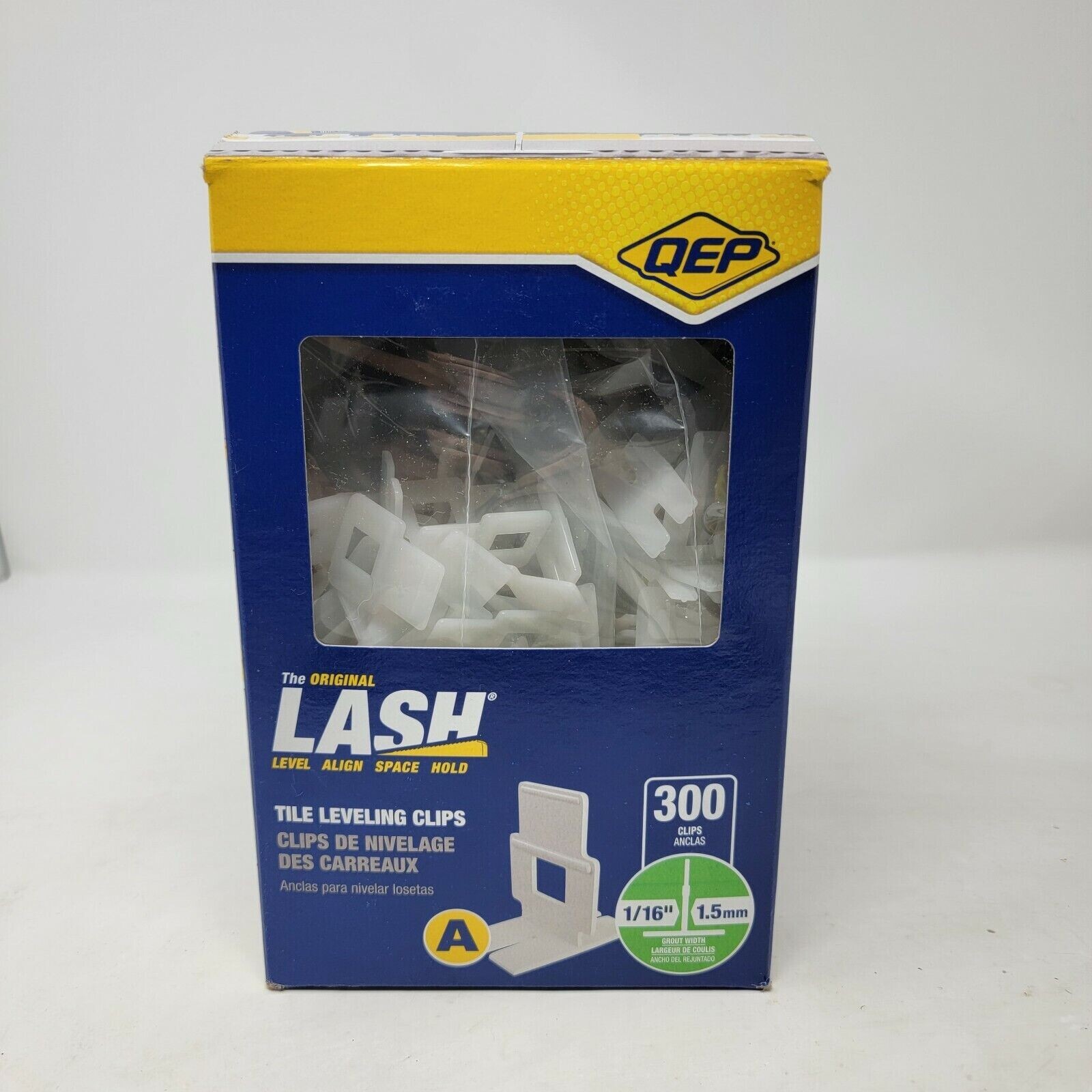 QEP LASH 300 Leveling Clips For Large Floor And Wall Tiles 1/16″ 1.5 mm