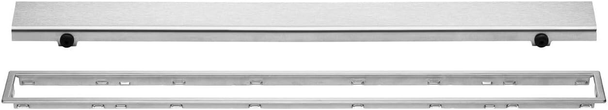 KL1AR19EB100 Kerdi-Line Brushed Stainless Steel 39-3/8 in. Closed Grate Assembly
