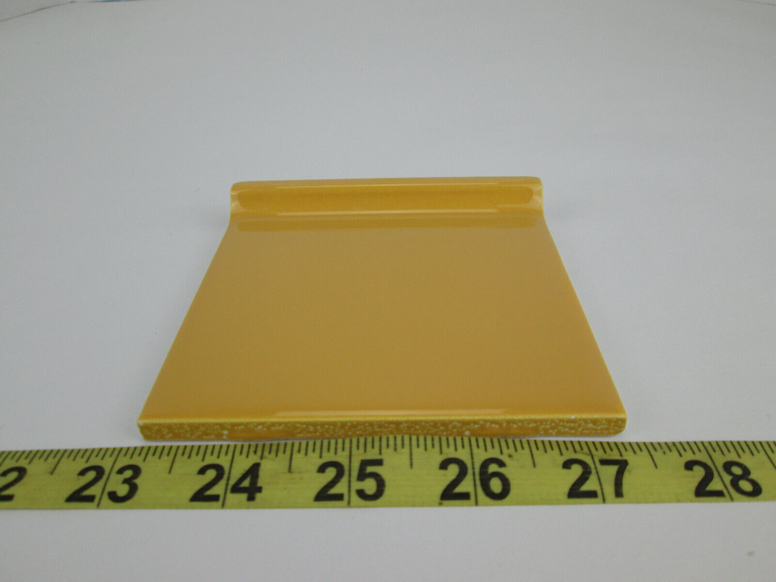 Lot of 2 New Old Stock Daltile Ceramic Tile Mustard Yellow QTC1 4-1/4″ Cove Base
