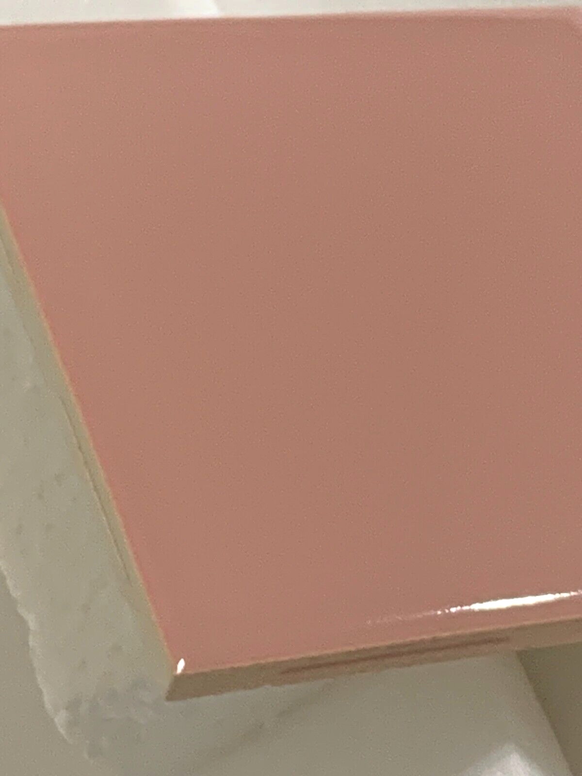 New Vintage Florida Ceramic 4 3/8″ X 4 3/8″ Bermuda Coral Stone Bullnose Gloss