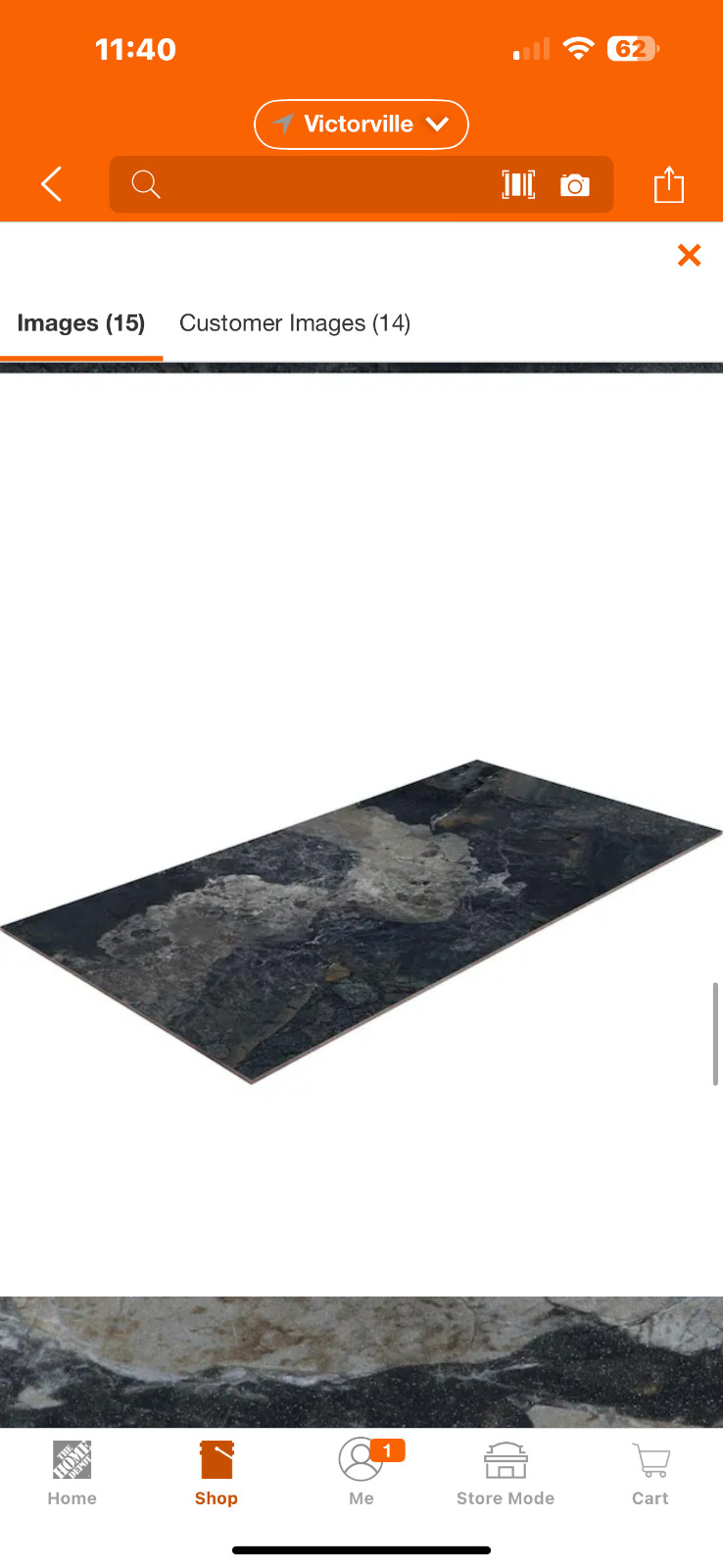Daltile Santa Loma Nightfall 24 in. x 48 in. Polished Porcelain Stone Look Floor