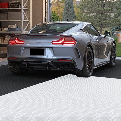 Garage Floor Tiles Interlocking, 16 Pack 20.2 x 20.2 x 0.2 in Interlocking Modul