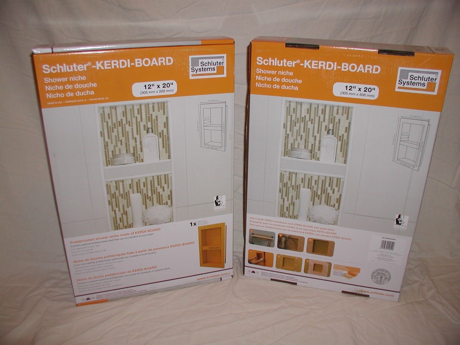 2-PACK of 12×20 Schluter KERDI NICHE ~ You Pick & SAVE ~ That’s Only $93 EACH!!