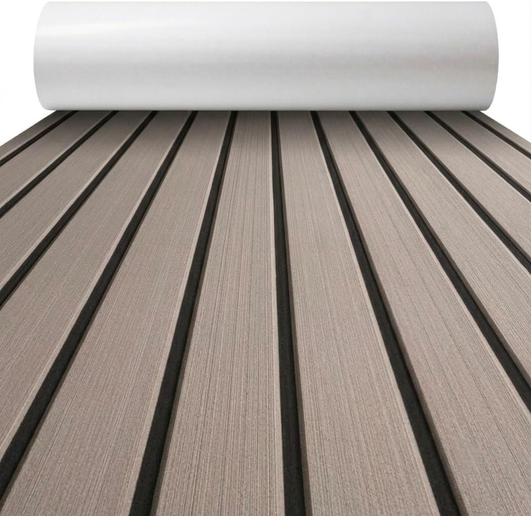 Boat Flooring EVA Foam Boat Decking with Self-Adhesive Non-Slip Marine Carpet…