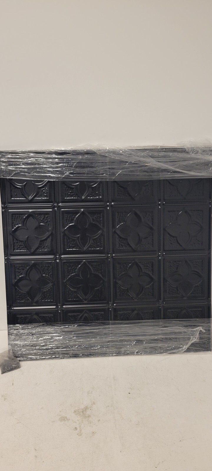 Shanko SKPC203-bk-24×24-N-12 Clover Stamped Metal Nail-up Ceiling Tile 48 sq ft