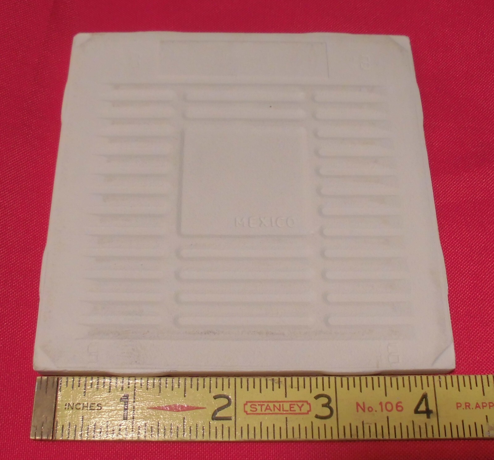 1 pc. Fawn Beige: Matte Ceramic Tile by Daltile #736: 4-1/4″ New Old Stock