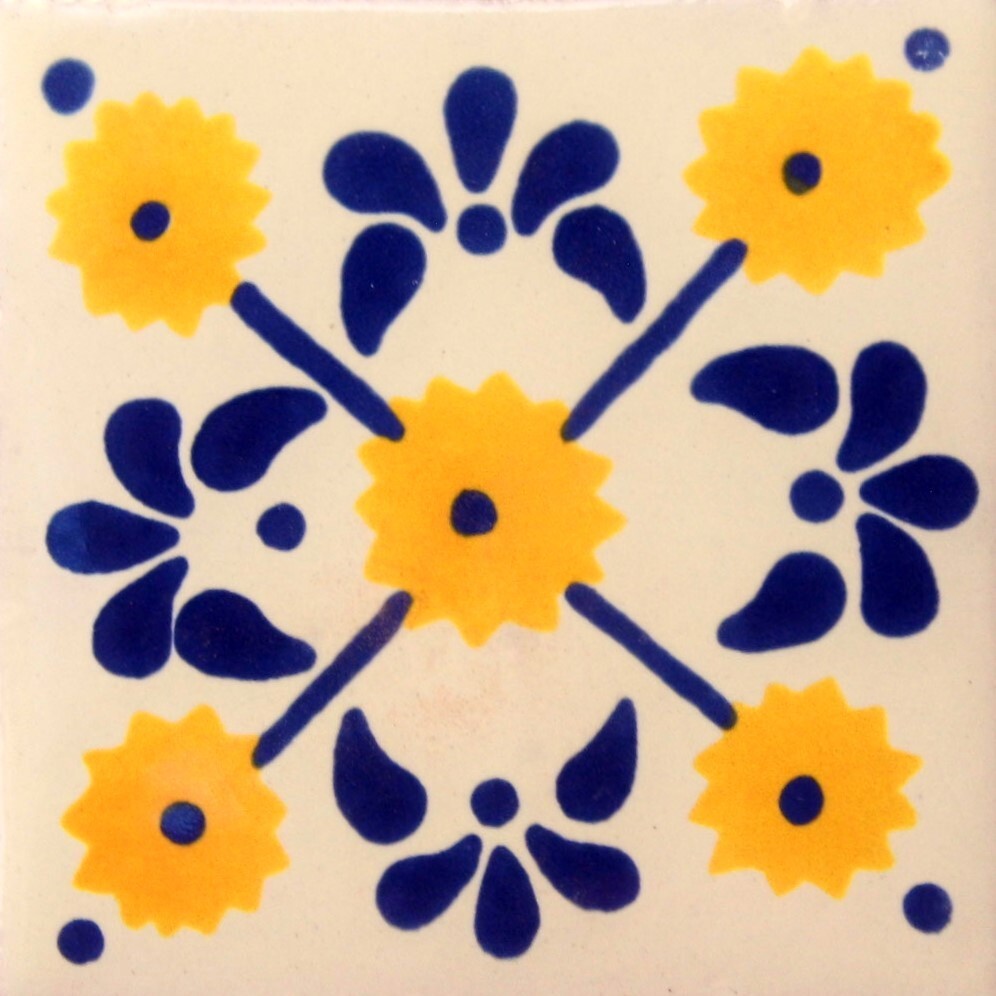 DESIGN C#030 MEXICAN HANDMADE TILE, GET AS MANY YOU NEED !!