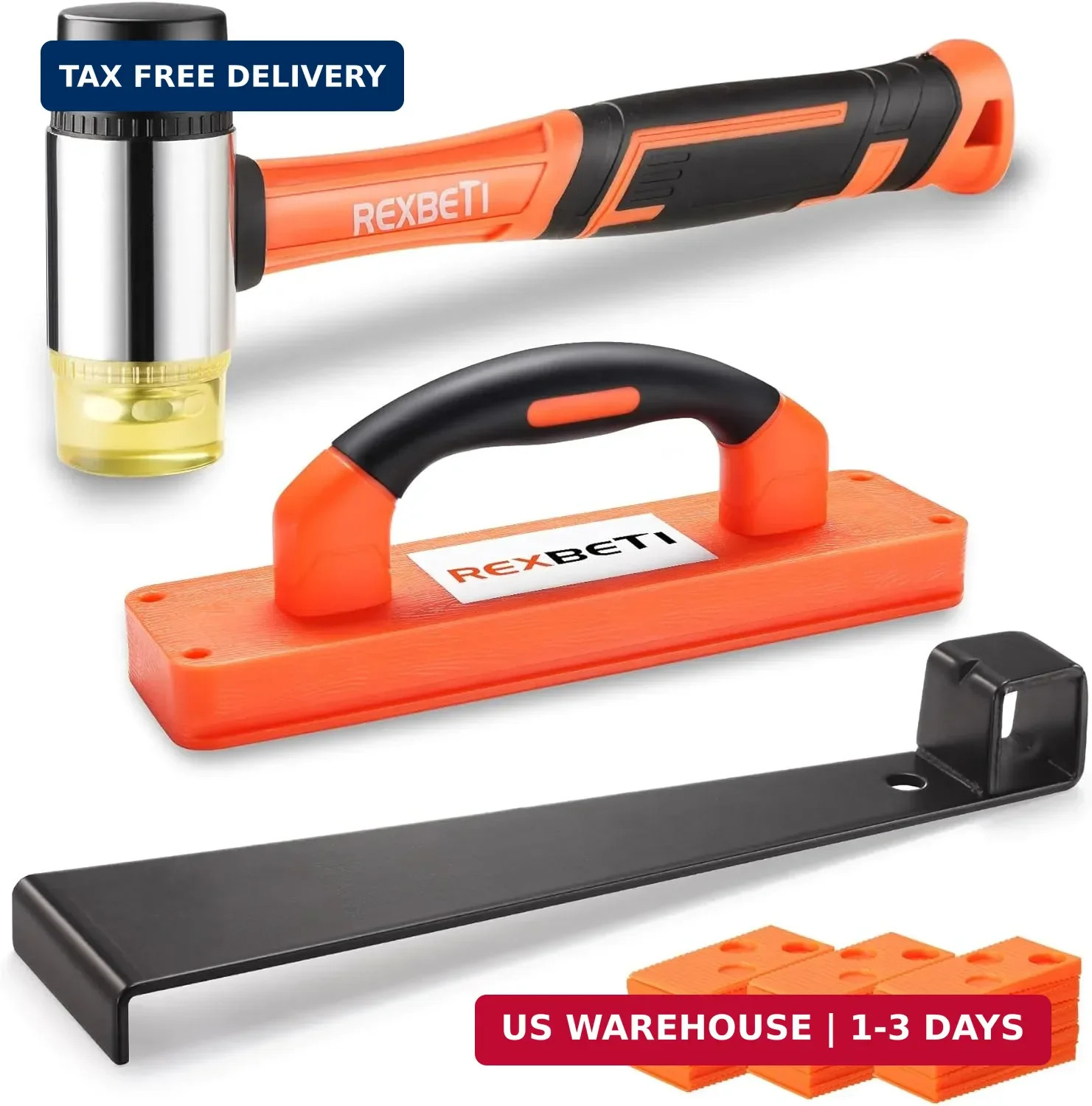 REXBETI 43-Piece Upgraded Laminate Flooring Tools, Wood Flooring Installation Ki