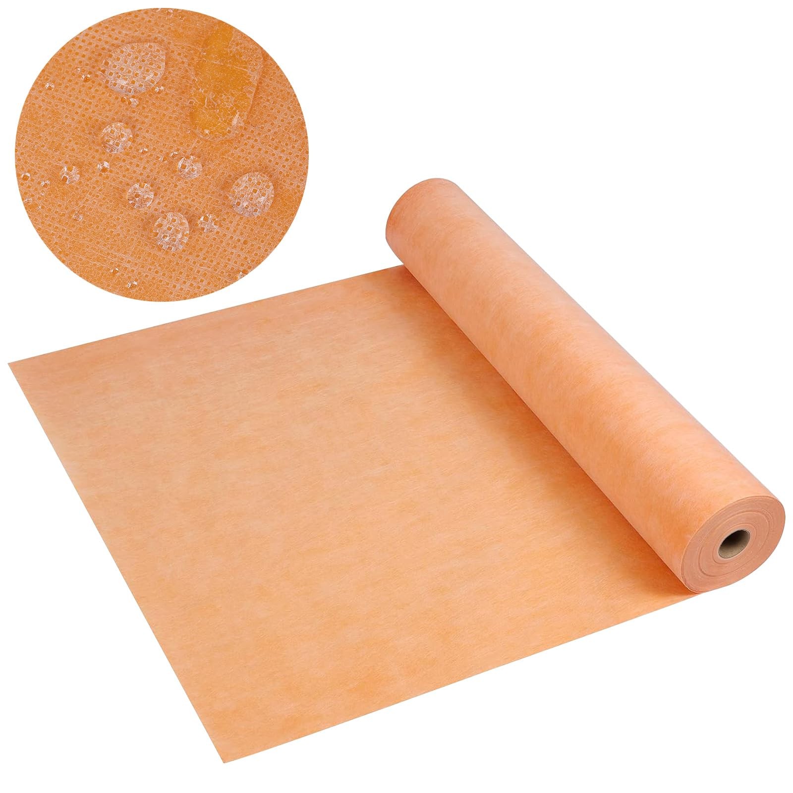 Waterproof Membrane for Shower 3.3 FT x 65.6 FT 215 SQ FT 20mil Waterproofing…