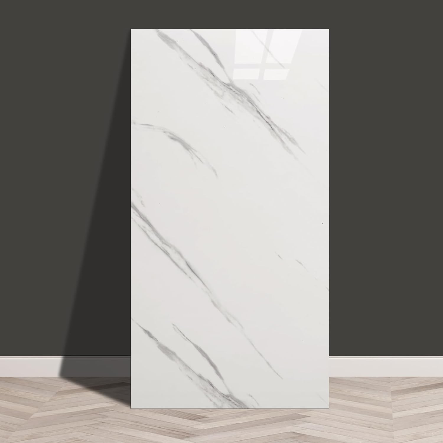 Haimin Peel and Stick Wall Panels 10pc 23.6×11.8in Marble Look Backsplash Tile