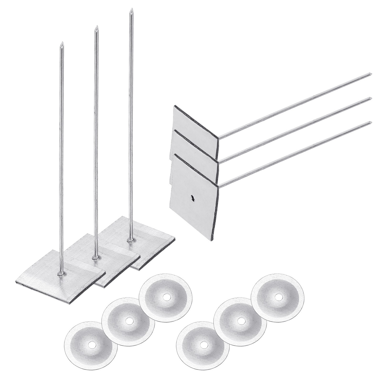 100mm Self Stick Insulation Pins 50Sets 0.95in Self Locking Washers
