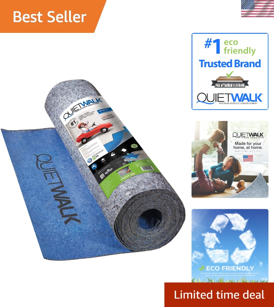 360 sq ft Underlayment for Laminate & Hardwood Floors – Greenguard Gold