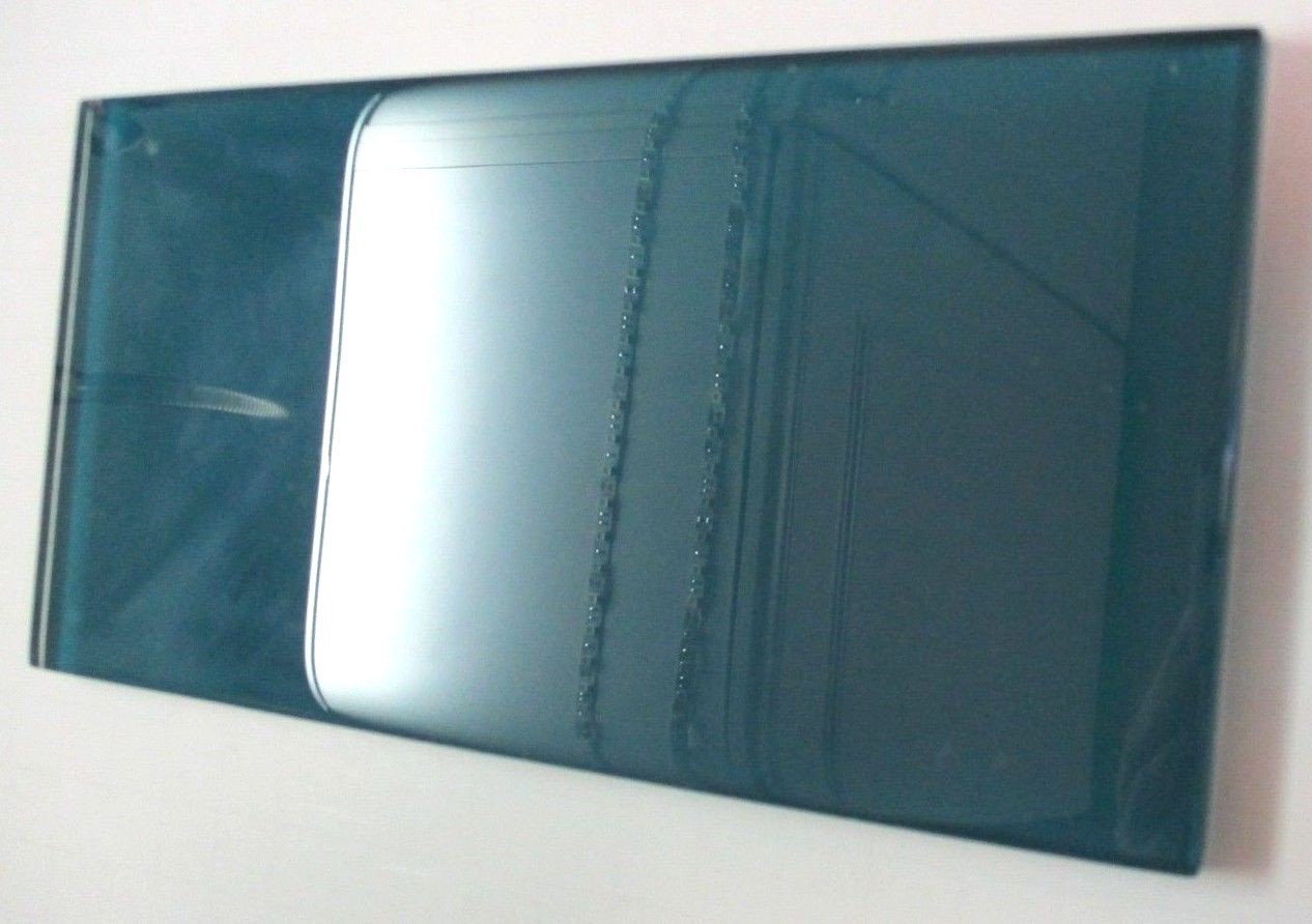 1 Subway Glass Wall Tile 7-3/4″ Aqua Blue / Teal Green Gloss Backsplash Accent