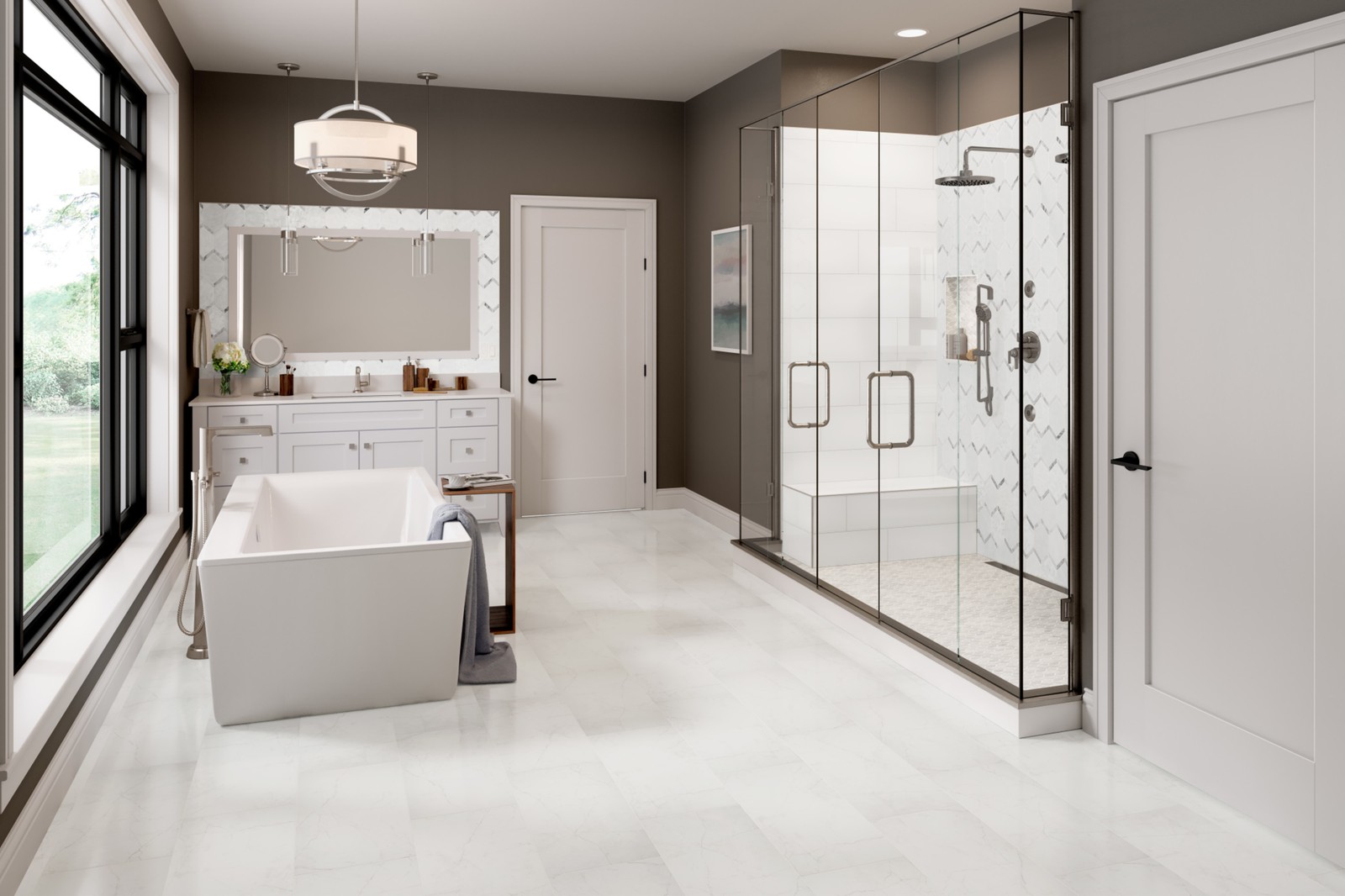 Emser Tile F20STER1224P Sterlina II – 12″ x 24″ Rectangle Floor – White