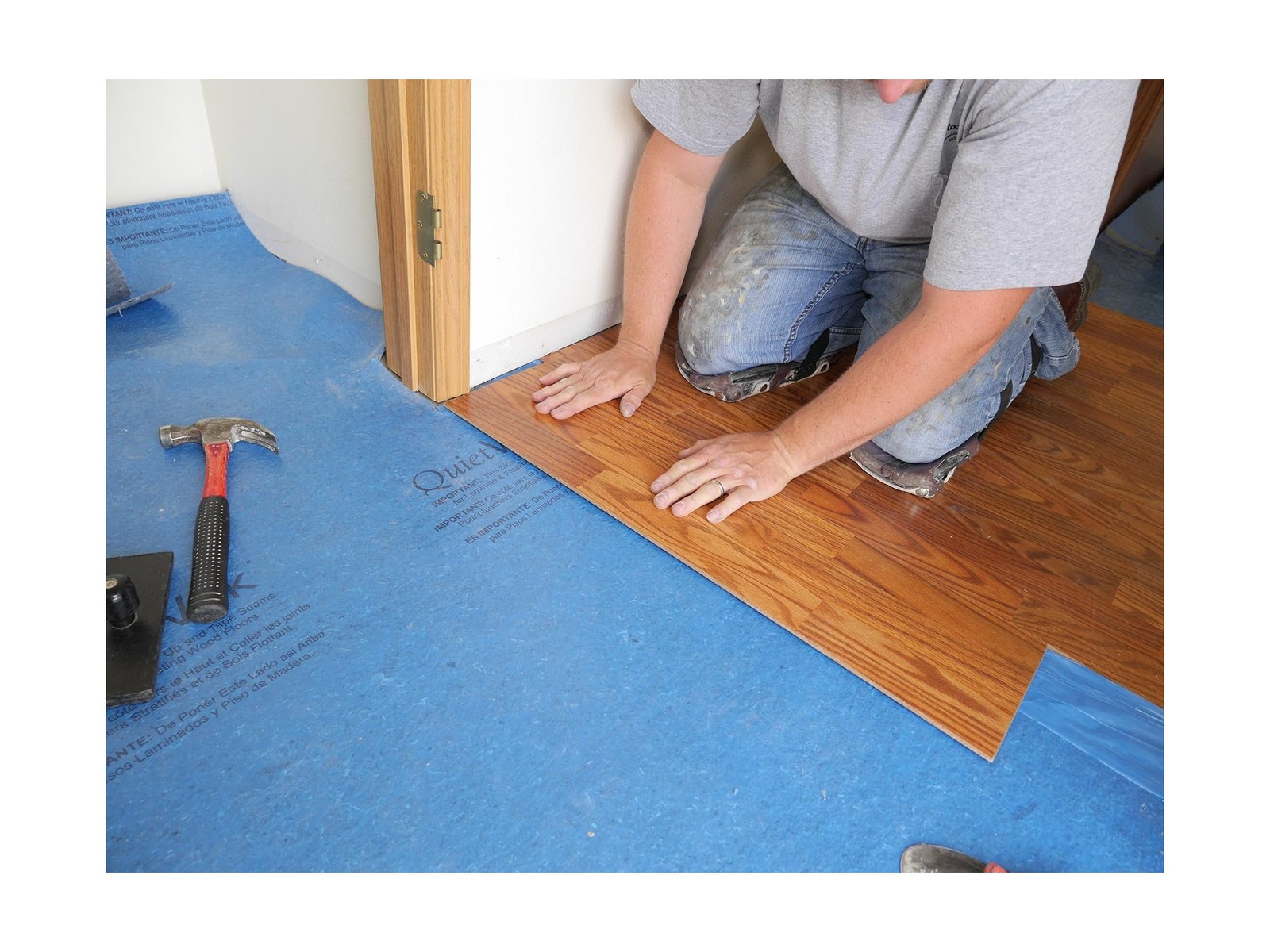 QuietWalk Underlayment 200 sq ft – 3 mm Thick – for Laminate & … F