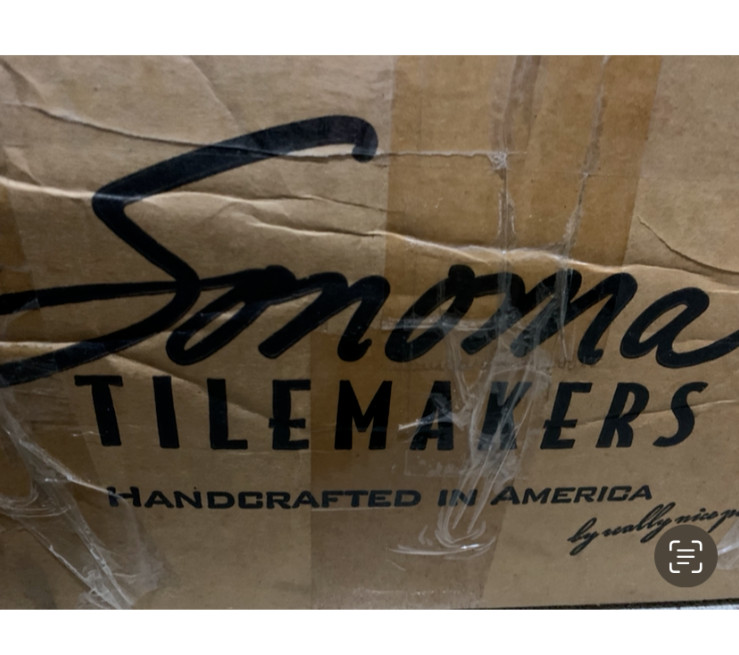 New Sonoma Tilemakers Handcrafted 4″ x 4″ Ceramic Tile Color Cirrus Crackle
