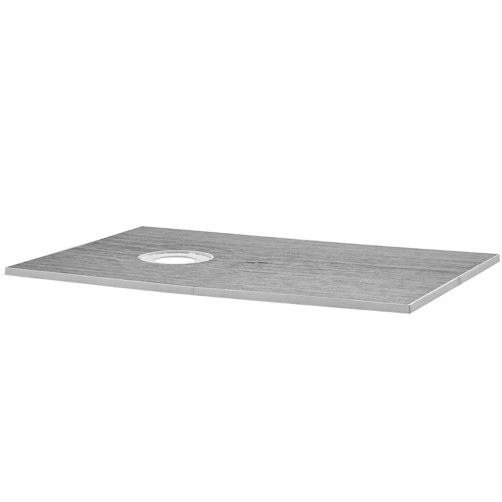 VEVOR Waterproofing Shower Curb Tray Kit 60″x38″ w/ Offset Drain Thickened