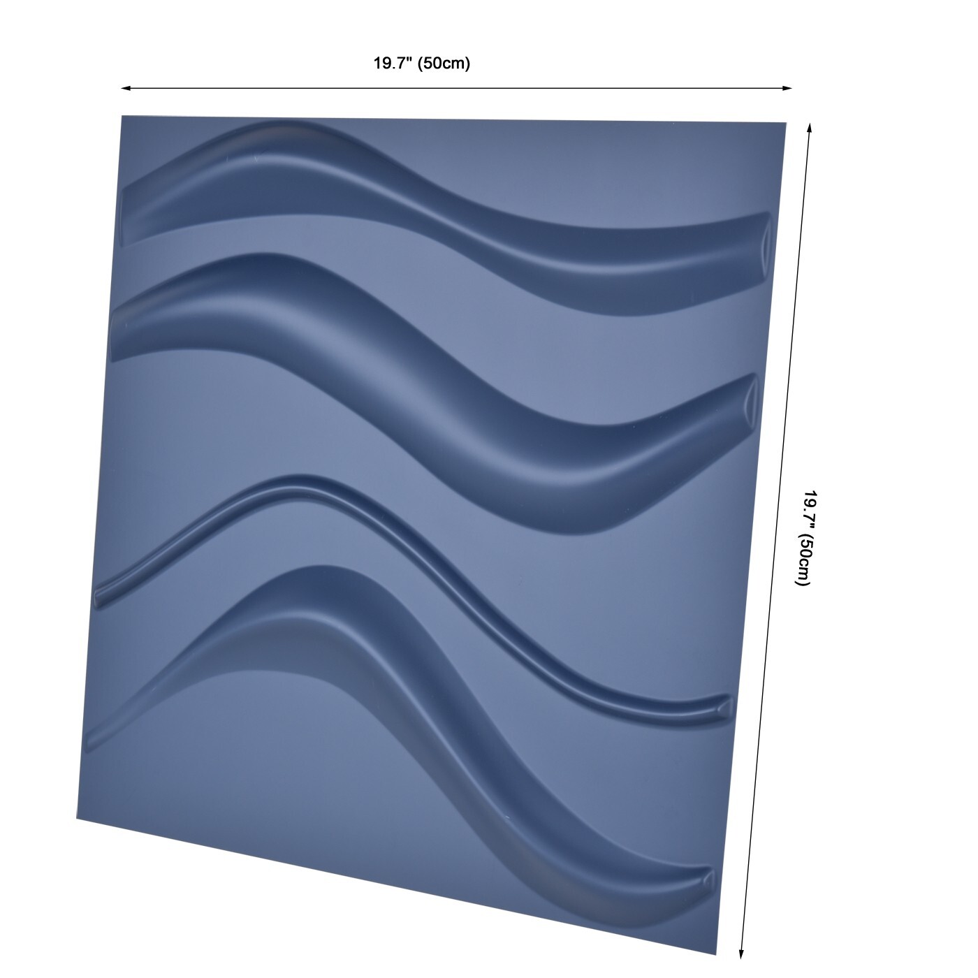 Art3d Blue 3D Textured Wall Panels for Interior Wall Decor,12 Tiles,32 sq ft