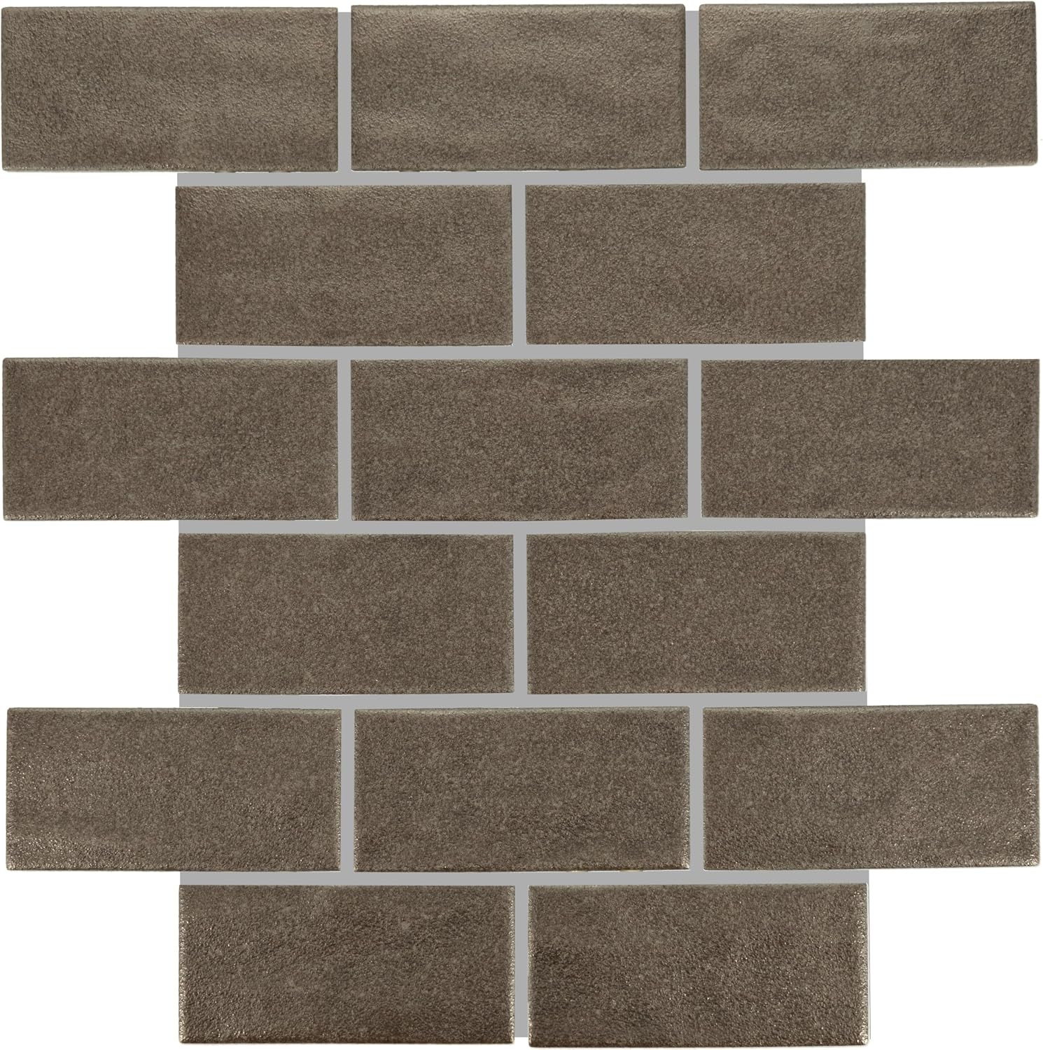 Matte Metallic 2″ x 4″ Ceramic Mosaic Tiles – 9.96 SQFT per Carton