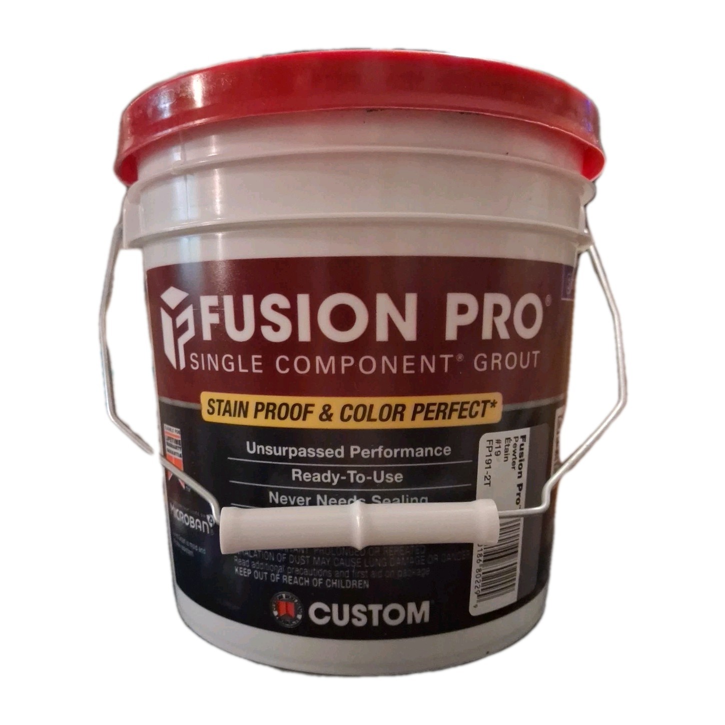 Fusion Pro Single Component Grout Pewter One Gallon Stain Proof & Color Perfect