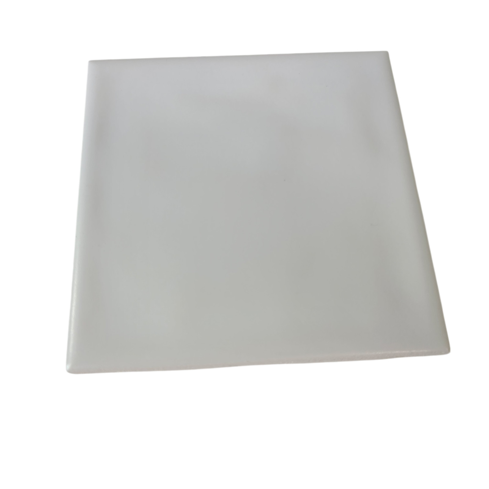 White Ceramic Florida Tile 4 3/8 in FT Subway Square Potters Touch Undulated