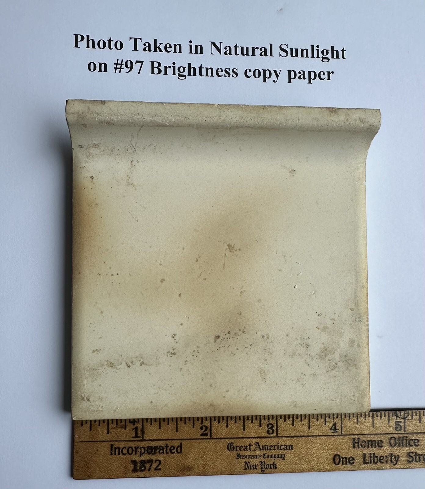 1pc. Blue + hint of green: Radius Bullnose Ceramic Tile 4-3/8″: Glossy, Mud Cap