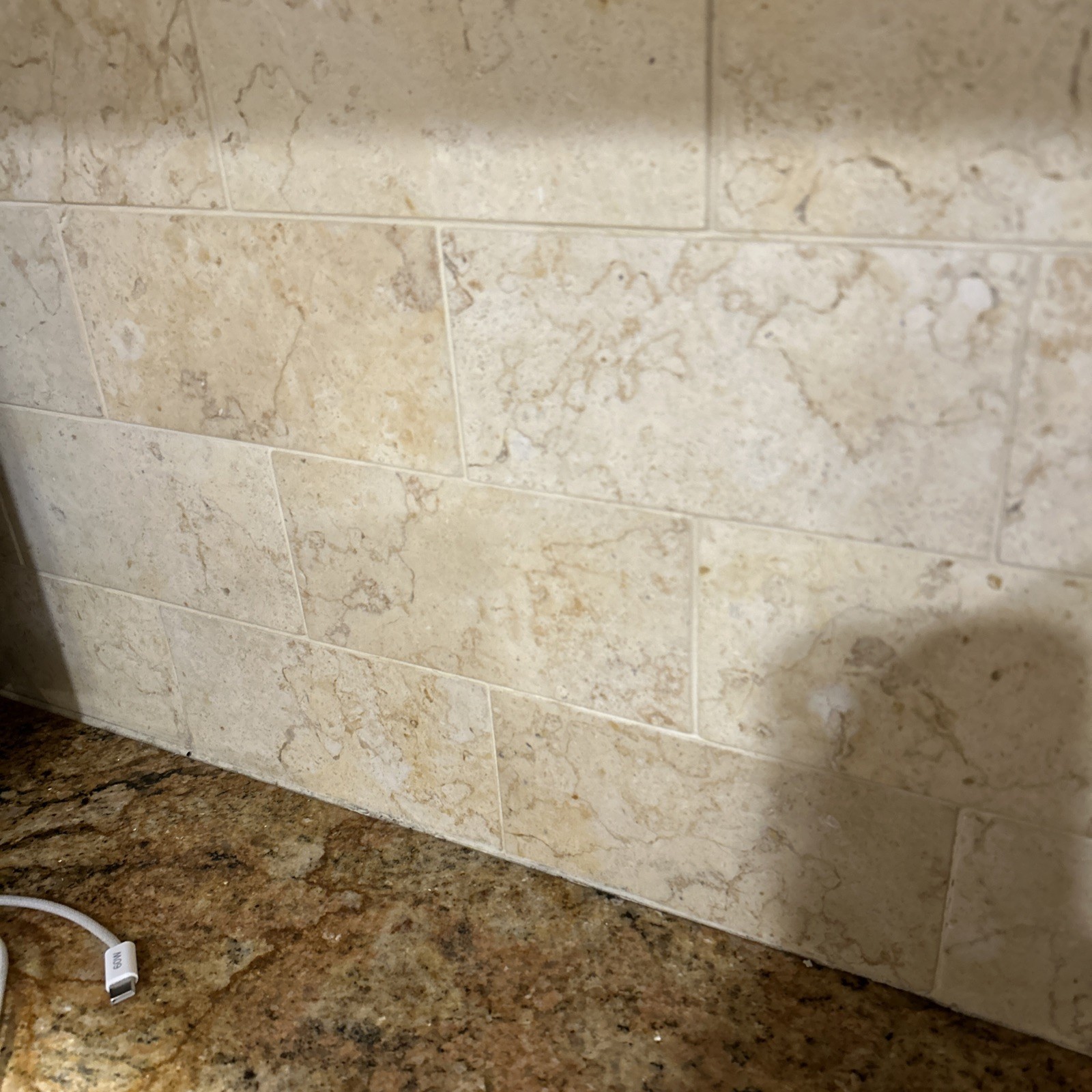 (1) piece Jerusalem Stone Ramon Gold Honed 3x6x3/4″ Beige Wall Tile Backsplash
