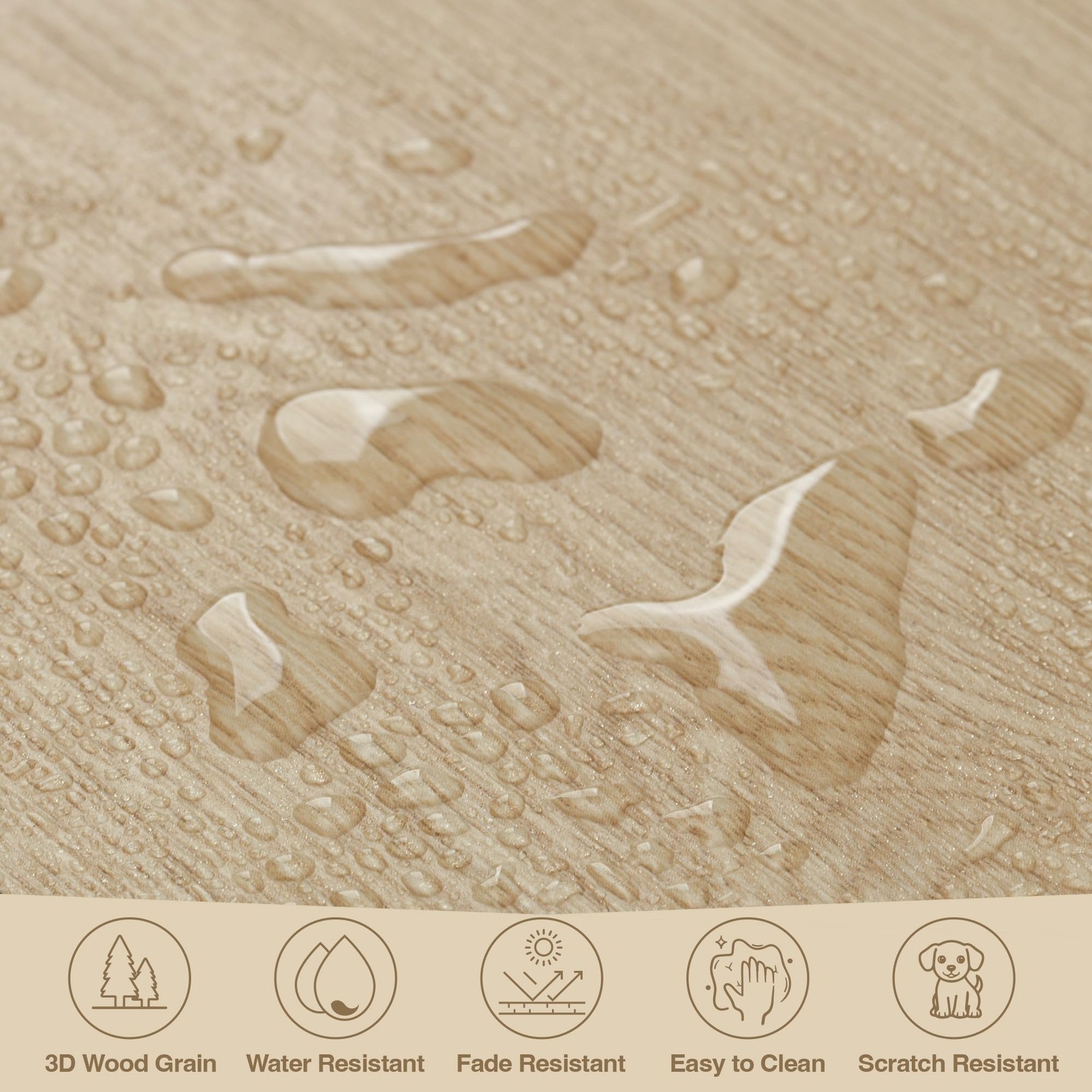 Peel and Stick Floor Tile, 54 Sq.Ft Waterproof Vinyl Flooring, 36 Pieces Wood…